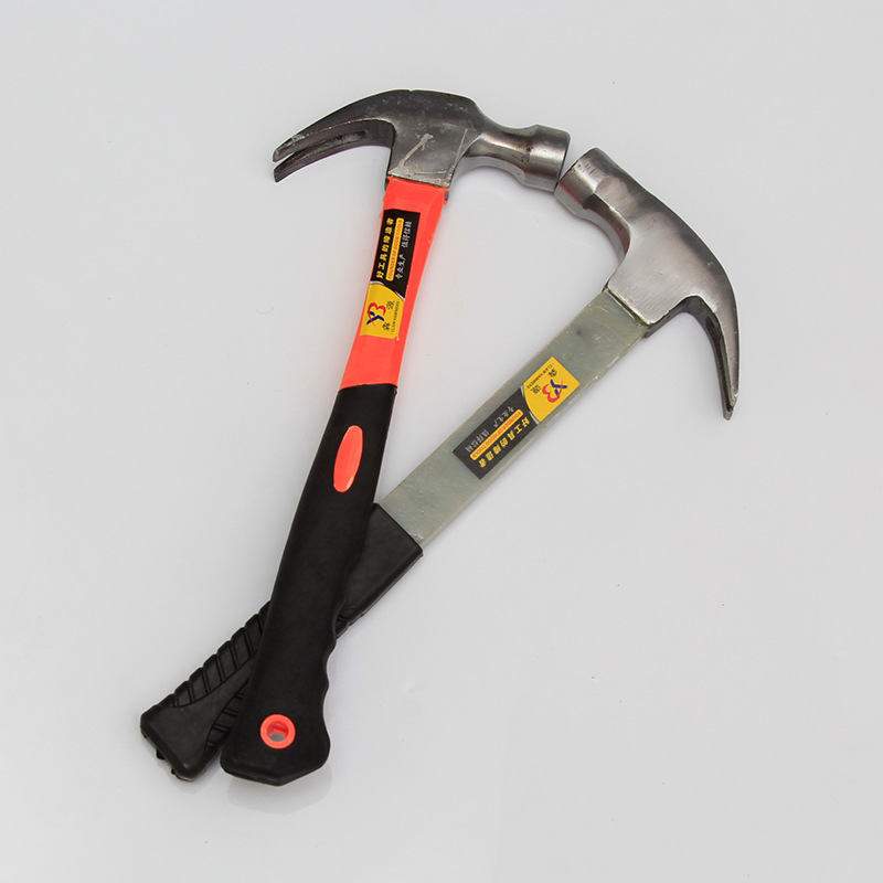 批发包塑柄建筑起钉锤手柄木柄锤子0.5kg子W18