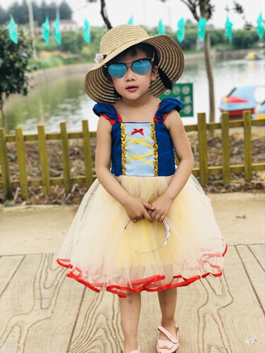 Dropshipping Halloween 2019 new children's clothing Snow White girls performance dress skirt children's dress