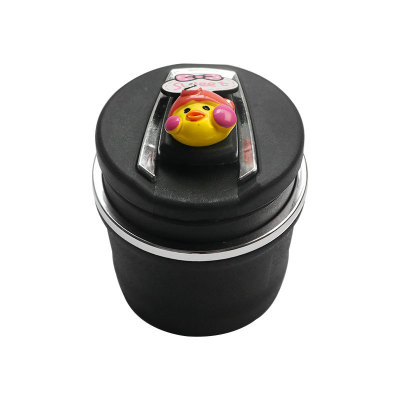 Car Creative Cartoon with Cap, Multi-function, High Temperature Resistant Ashtray, Water Cup Storage for Car Interior Supplies