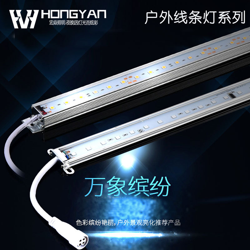 LED outdoors Contour lights Rigid Strip Strip lights Night view Lighting 12W Monochromatic color DMX512 Line lamp