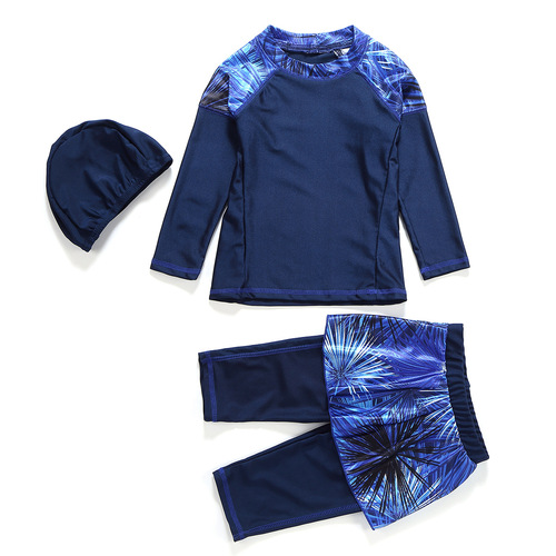 Factory Cross-border H2012 Girls' Conservative Three-Piece Swim Suit