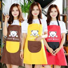 Wholesale Bear Apron with Printed Logo for Home Advertising, Waterproof and Oil-Proof Reverse-Wear Apron for Adults Work Coveralls