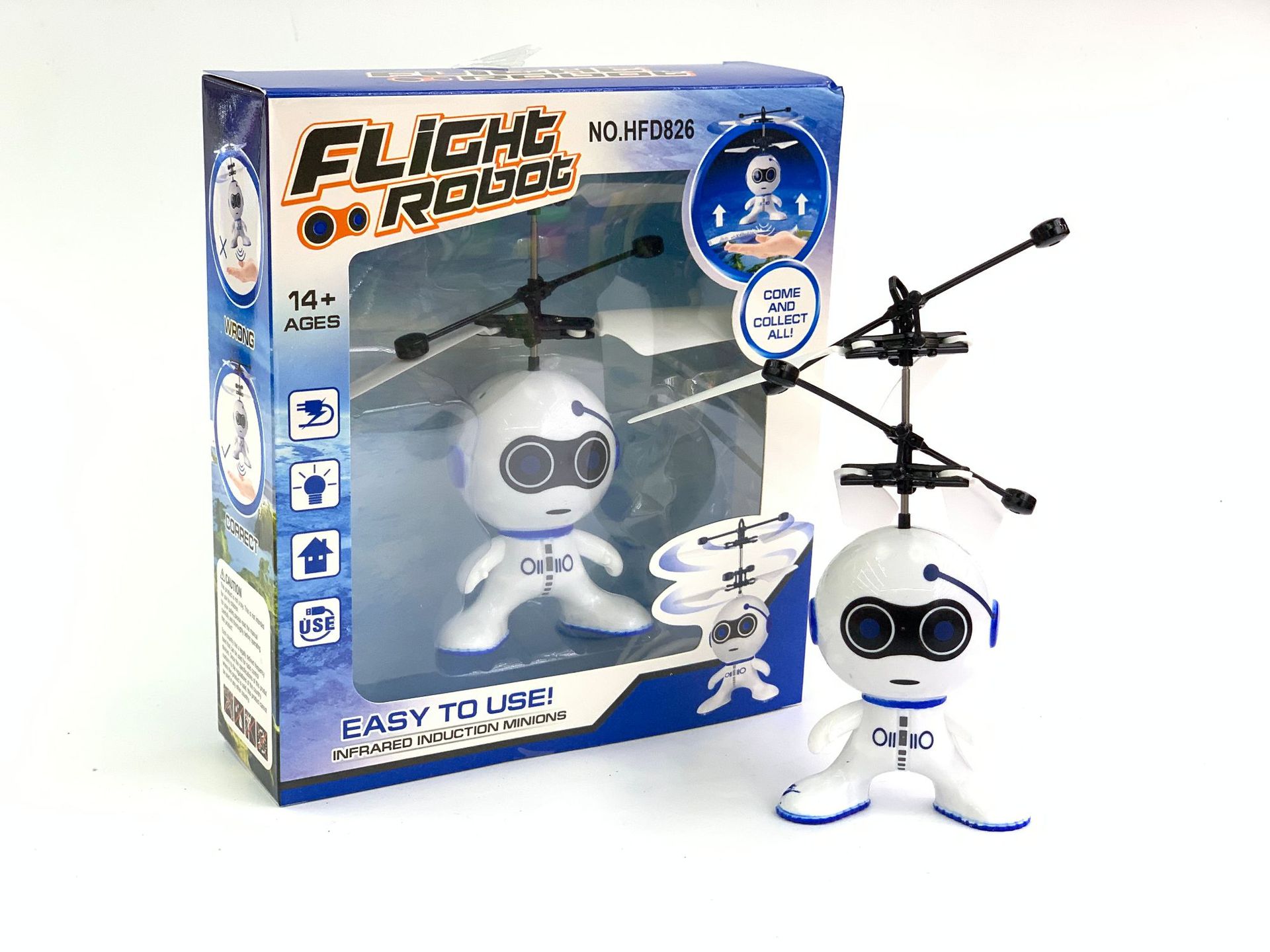 Induction robot, gesture-sensitive aircraft toy