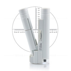 楚冠 150倍管式帶刻度袖珍型手機顯微鏡 LED燈高倍數手機放大鏡