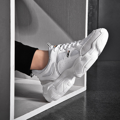 Men's Shoes summer new pattern ins Ultra-fire Net Red Breathable shoes Diddy Korean Edition Increase student gym shoes Trendy shoes