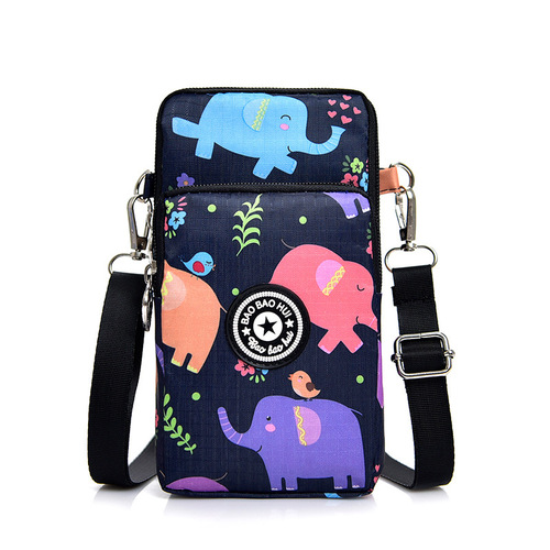 Women's Crossbody Phone Bag 2024 New Korean Style Versatile Vertical Phone Pocket Necklace Purse Mini Small Bag