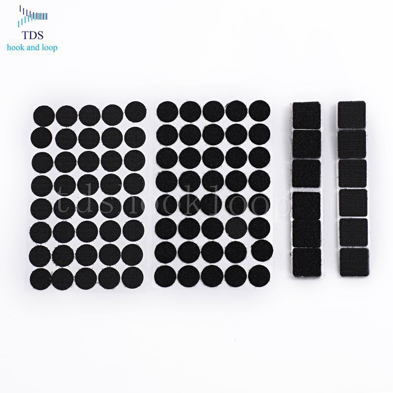 厂家多款圆方形背胶魔术贴订做 强力带胶粘扣带 背胶子母扣批发