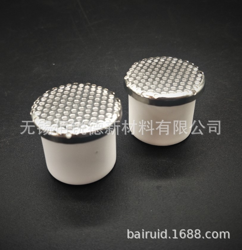 专业定制自动热压小坩埚 带孔内上釉水用于挥发 热压氧化铝瓷