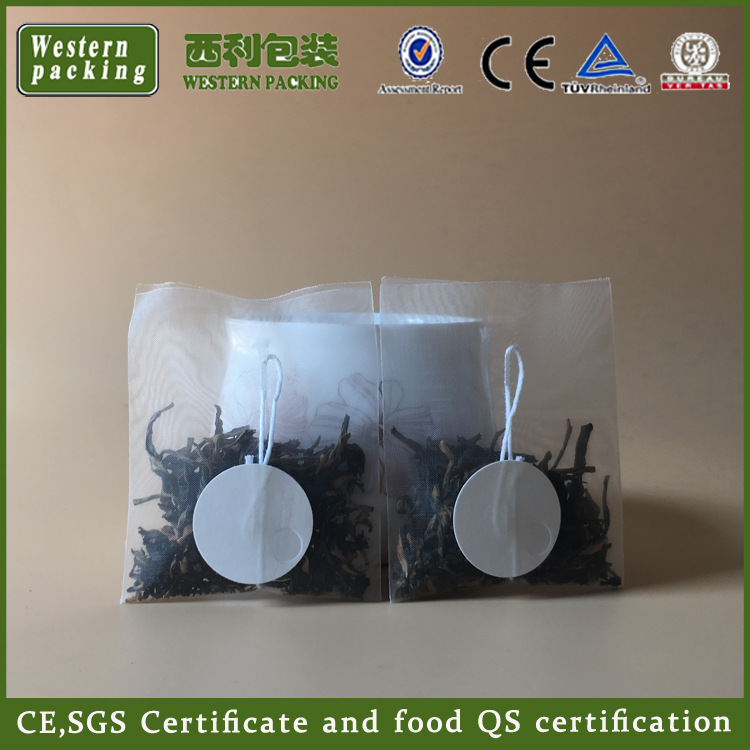 厂家直供带线圆标尼龙三角茶包袋透明花茶袋一次性网布袋/袋泡茶