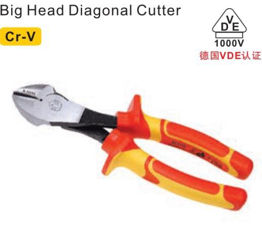 VDE绝缘大头斜咀钳,7″/鹰之印