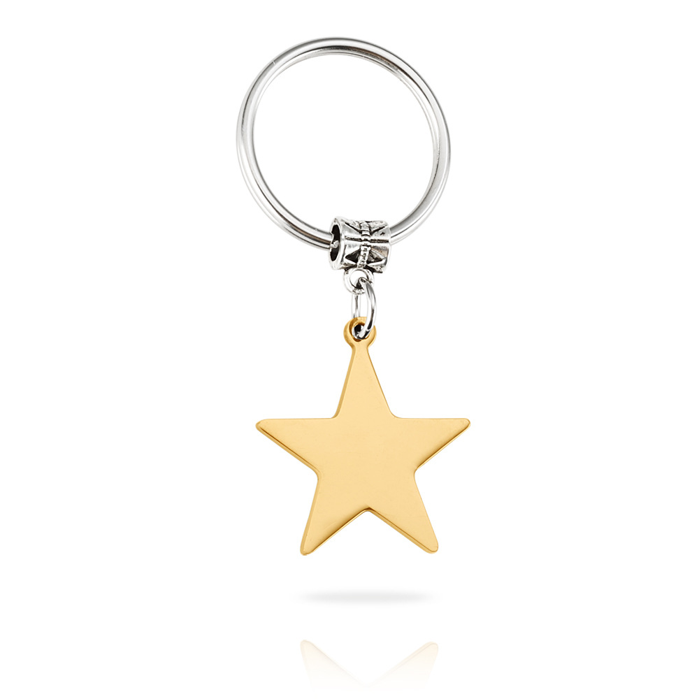 Fashion Star Stainless Steel Bag Pendant Keychain display picture 2