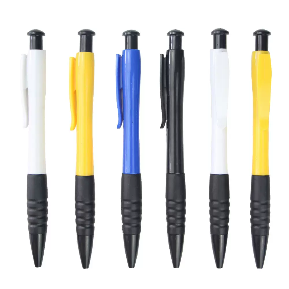 厂家直销塑料圆珠笔 按压式酒店圆珠笔 LOGO礼品促销笔批发新款