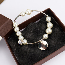 韩国简约百搭手链女气质珍珠手串弹性松紧手饰品厂家批发个性手环