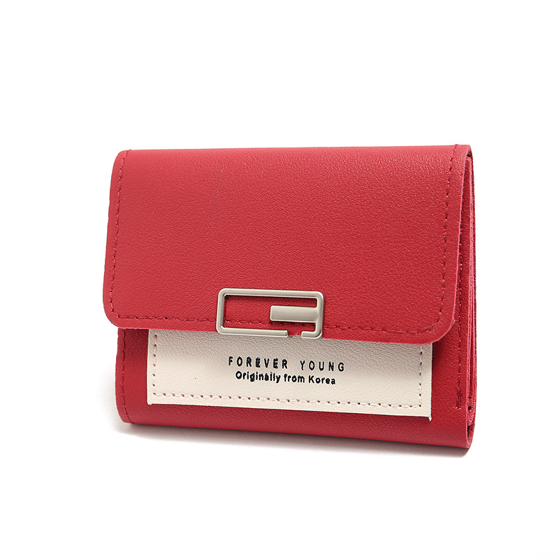 Korean Contrast Color Small Wallet display picture 17