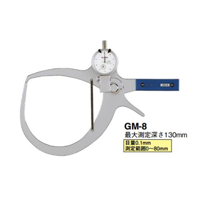 日本得乐TECLOCK外卡规GM-8带表外卡规手持式卡规厂家长期代理