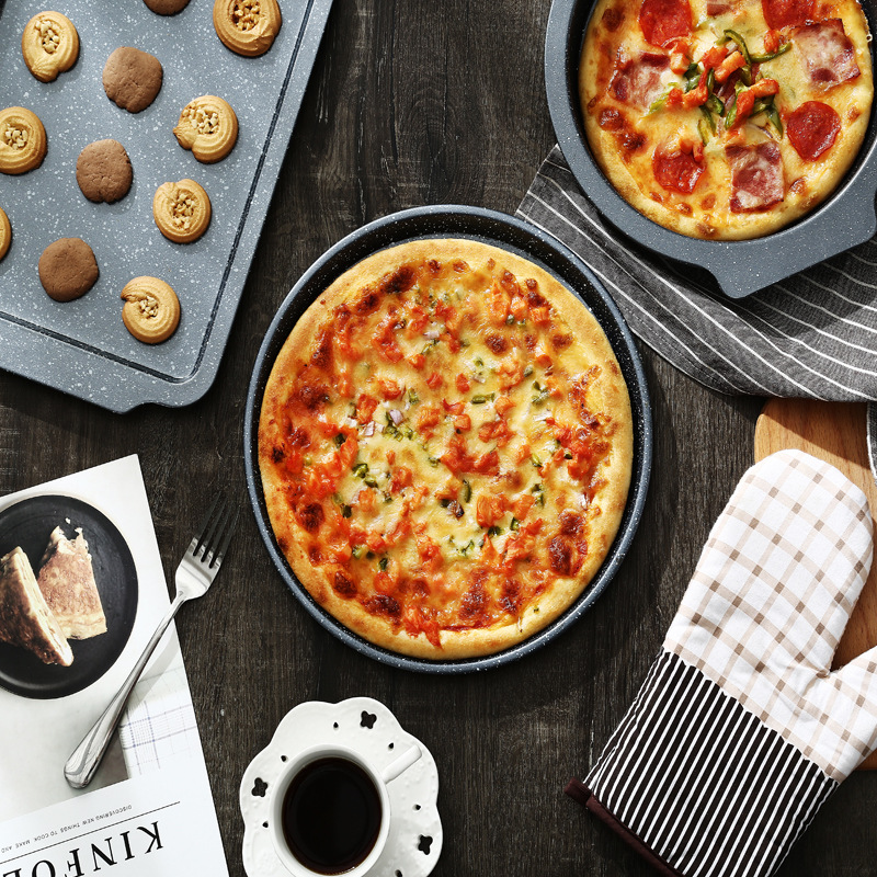 披萨烤盘蛋糕糕点吐司面包碳钢不粘烘焙模具厨房工具儿童PIZZA