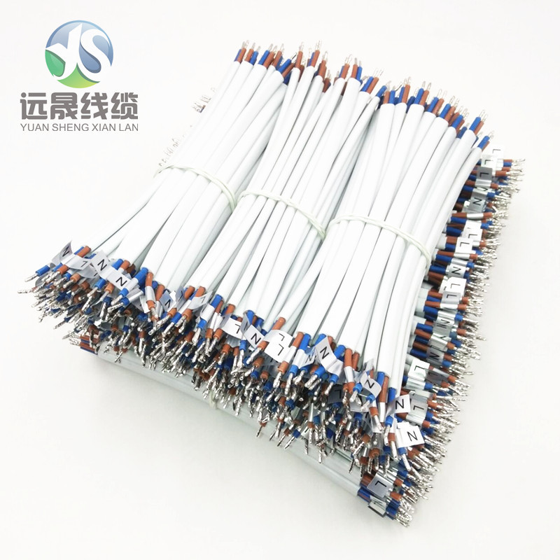 广东厂家直销RVV2*0.75白色黑色扁线家用照明护套LED电源输出线