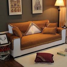 四季高档奢华亚麻沙发垫布艺四季通用防滑123组合坐垫全包垫巾