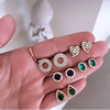 Earrings, set, Aliexpress, European style, 5 pair