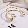 Bracelet, fashionable big accessory from pearl, European style, Korean style, simple and elegant design