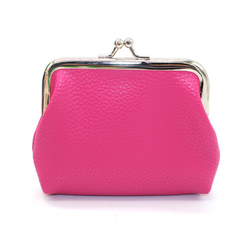 New PU Solid Color Candy Color Coin Purse Women's Short Wallet Small Purse Creative Small Gift Wholesale