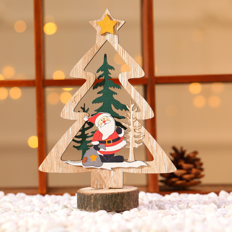 Christmas Cute Snowman Wood Party Ornaments 1 Piece display picture 3