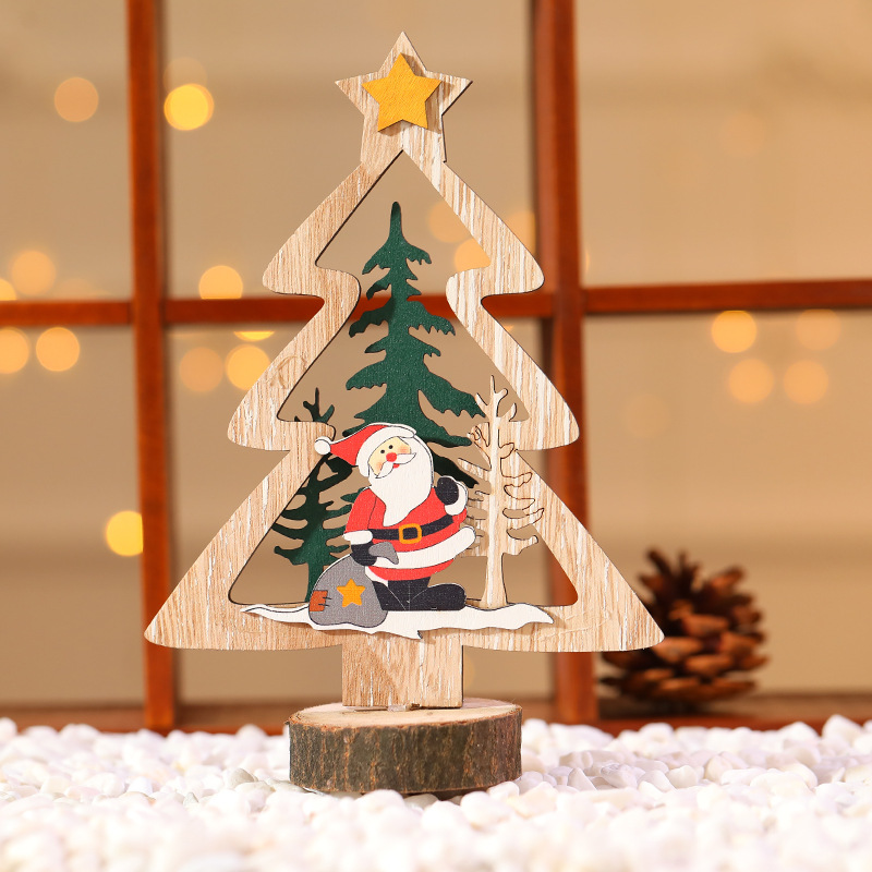 66g Weight Ornaments Event & Party Supplies 1 Piece Quantity Party Occasion Wood Material Christmas Festival Snowman Pattern Cute Style Handmade Craft Christmas Cute Snowman Wood Party Ornaments 2