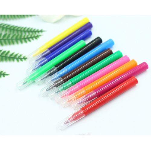 Wholesale Washable Mini Set of 6 Colors 12 Colors Watercolor Drawing Notebooks Pens Transparent Cap Doodle Brushes