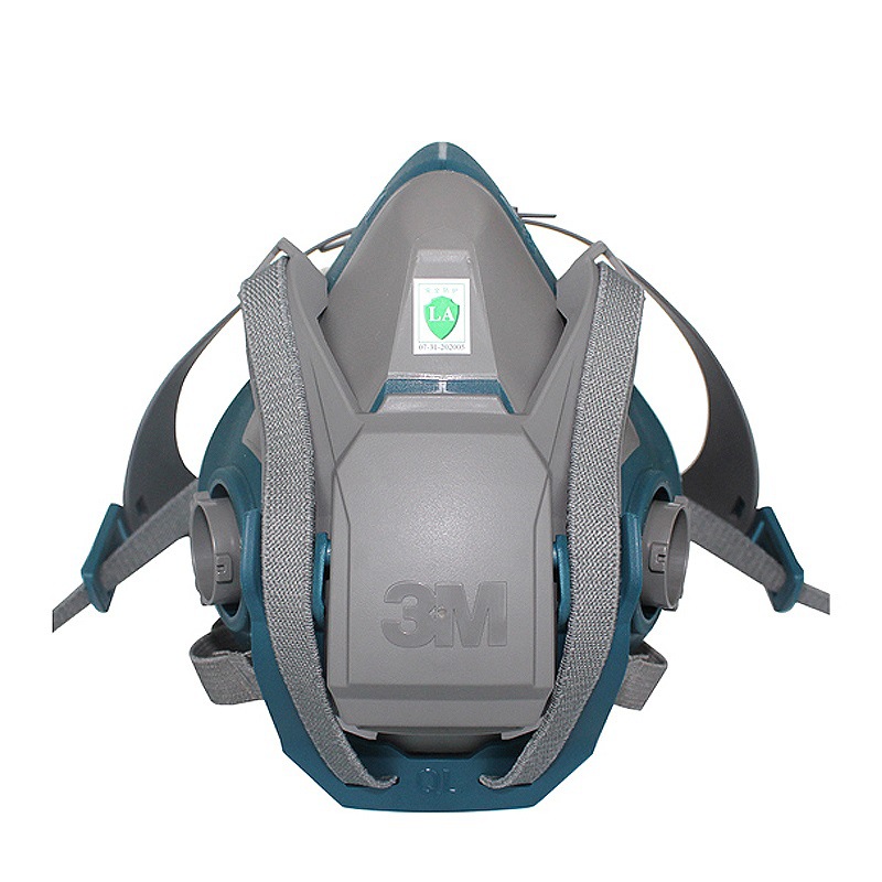 3M6502QL máscara de polvo rápida hebilla versión de silicona media superficie cabeza montada Anti-Virus máscara medio