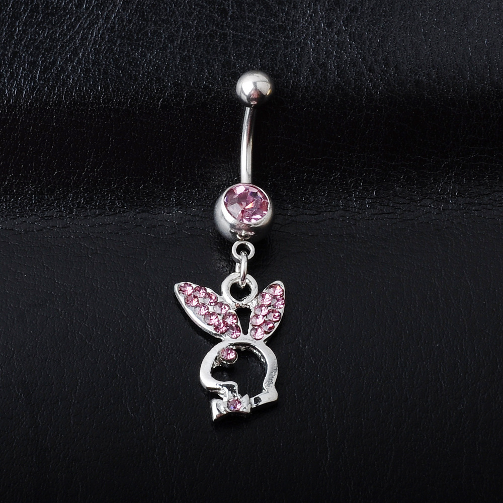 Piercing Jewelry Diamond Rabbit Belly Ring Multi-color Navel Stud display picture 8