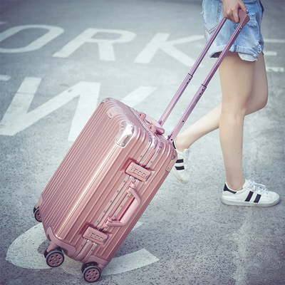 行李箱铝框拉杆箱万向轮密码箱旅行箱一件代发箱包20/24/26/29寸|ru