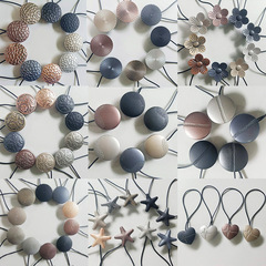 廠家直銷新款歐式窗簾磁扣 金屬窗簾扣綁帶輕奢免打孔窗簾繩流蘇