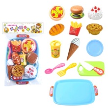 儿童玩具汉堡甜筒切切乐3C认证厨房拼切过家家幼儿园早教玩具餐具