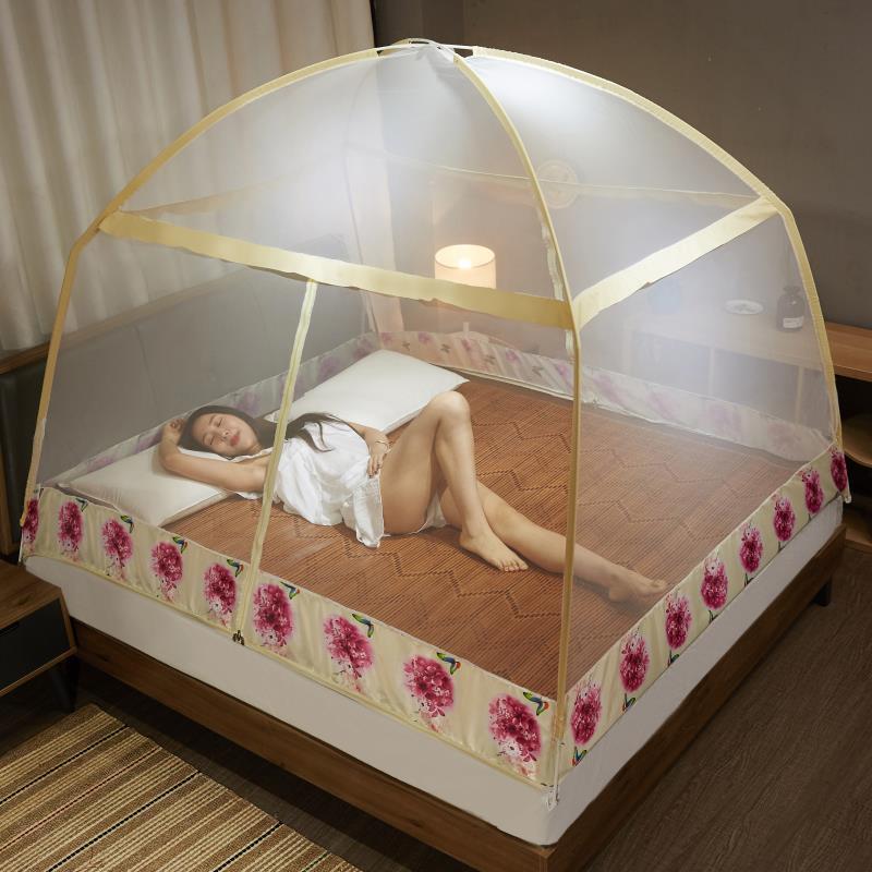 2019 new pattern fully automatic Folding student dormitory Free installation Yurt Mosquito net currency Bottom Manufactor Direct selling