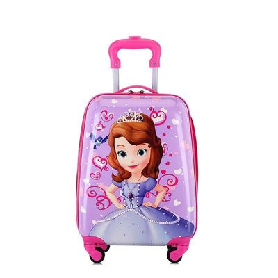 18 New products Cartoon lovely Child Boarding case customized children Draw bar box princess Universal wheel luggage suitcase