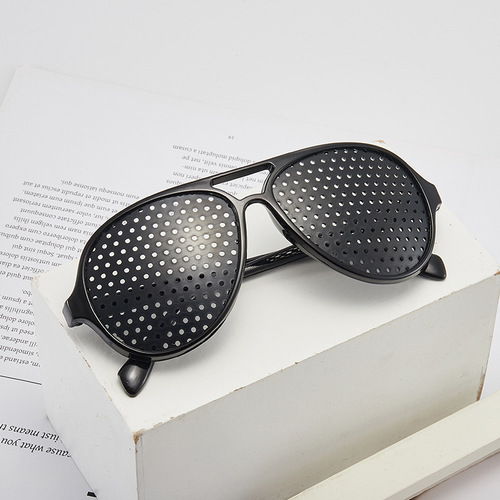 2022新款太阳镜针孔太阳镜装饰镜时尚复古潮流韩版眼镜厂家直销