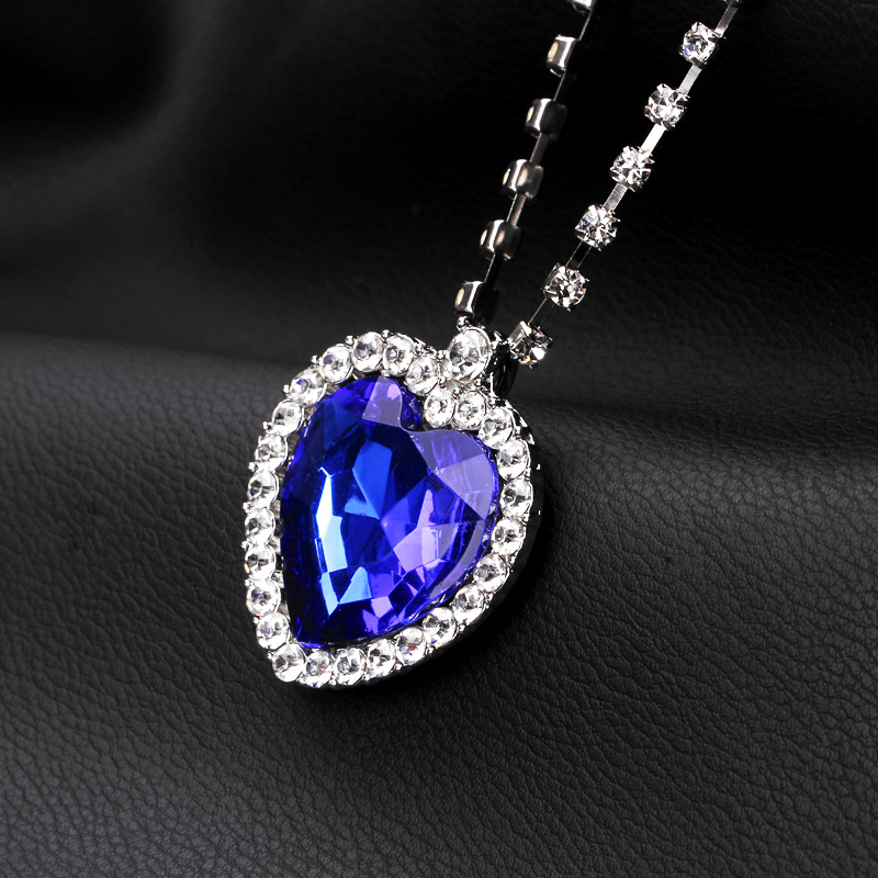 New fashion love gemstone necklace wholesale