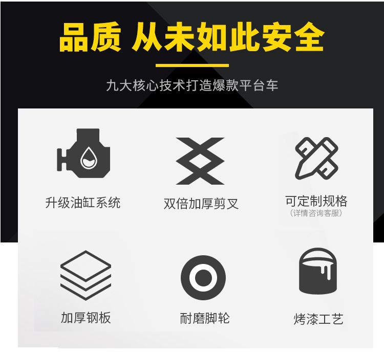 Factory Manual Hydraulic Lift Platform Truck, Foot-Operated Hand-Pushed Lift Truck, Multi-Functional Small Transport and Stacking Truck