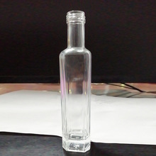 現貨批發 250ml 圓形橄欖油麻油瓶 醬醋玻璃方形山茶油玻璃瓶