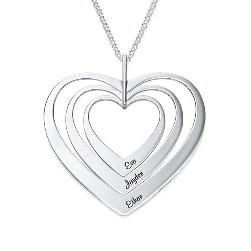 Fashion Heart Shape Sterling Silver Plating Necklace display picture 1