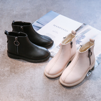 Girls Boots 2019 Autumn and winter new pattern fashion children Bootie soft sole Plush Little Girl Riding boots wholesale