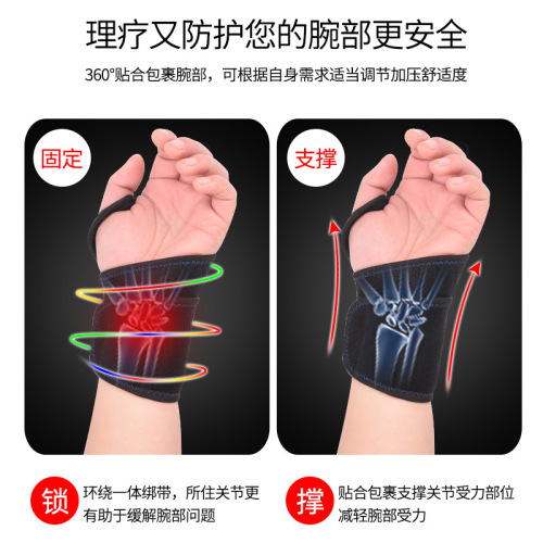 Sports wrist brace wrist fracture fixed splint sprain pain tendon sheath protective gear inflammation branch men and women adult fitness breathable