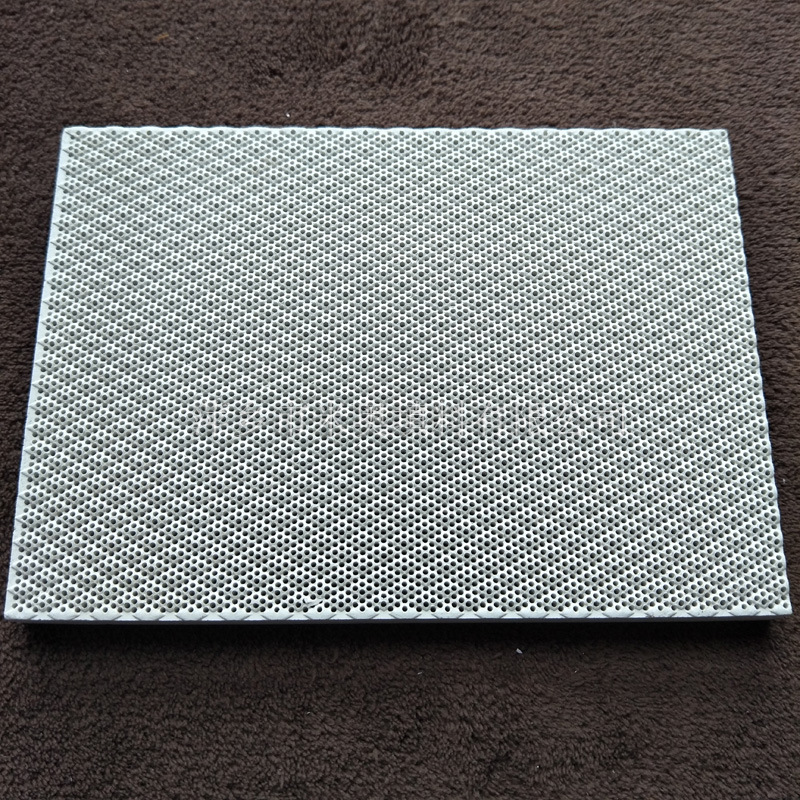 菱形峰窝陶瓷片 186*134*13mm红外线蜂窝陶瓷板批发