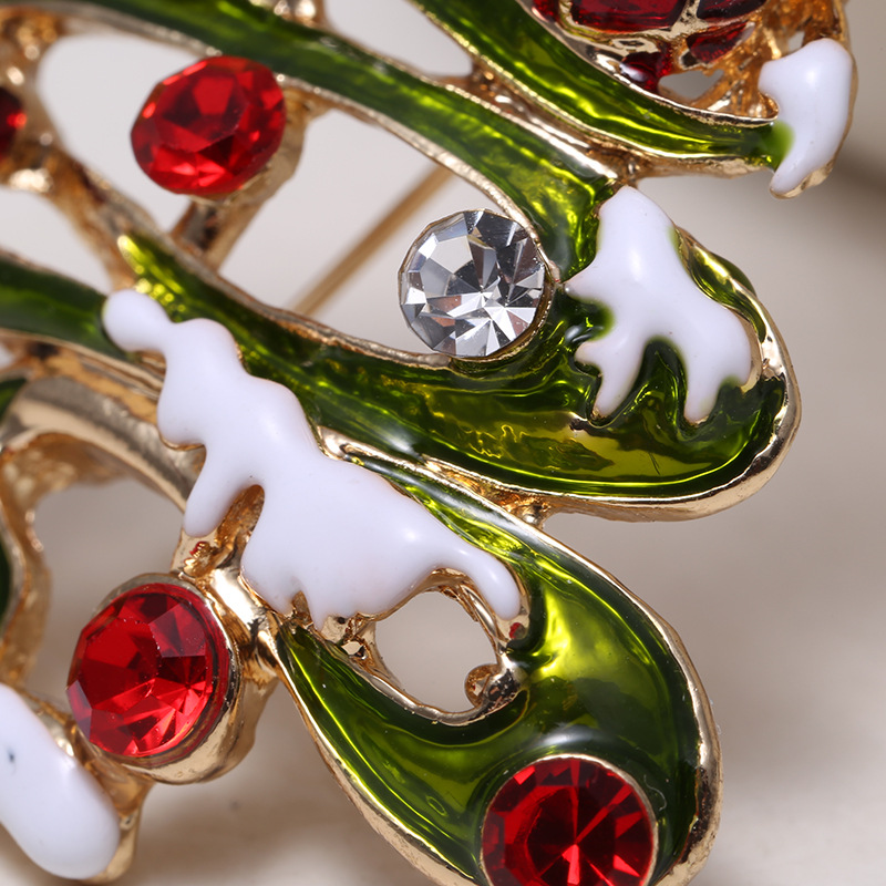 30g Weight Brooches Classification Daily Occasion Alloy Material Christmas Festival Human Pattern Women'S Gender Water Drop Design Fashion Style Fashion Pin Human Alloy Water Drop Women'S Brooches 1