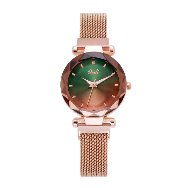 Goldie GEDI New Gradient Disc Watch Women's Internet Celebrant Same Style Lazy Watch Fashion Casual Small Fresh Quartz Watch