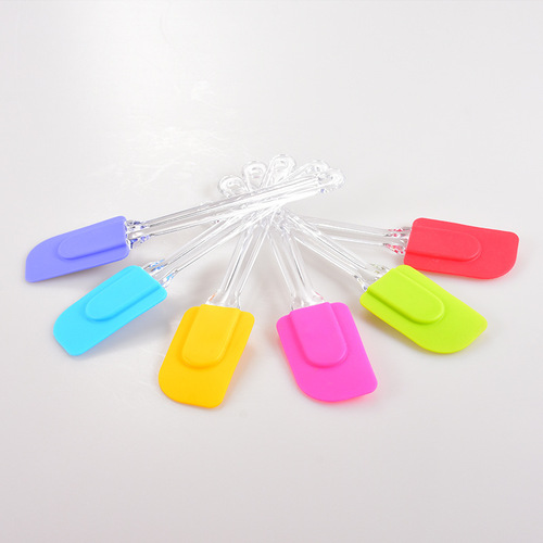 Transparent Silicone Sectioned Scraping Knife, Easy to Clean Cake Spatula, Factory Direct Scraping Knife, Cream Spatula