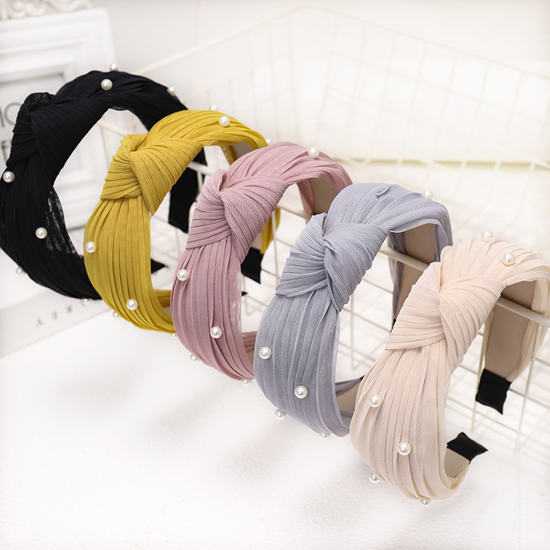 Pearl Knotted  Korean Hot-selling Headband display picture 12