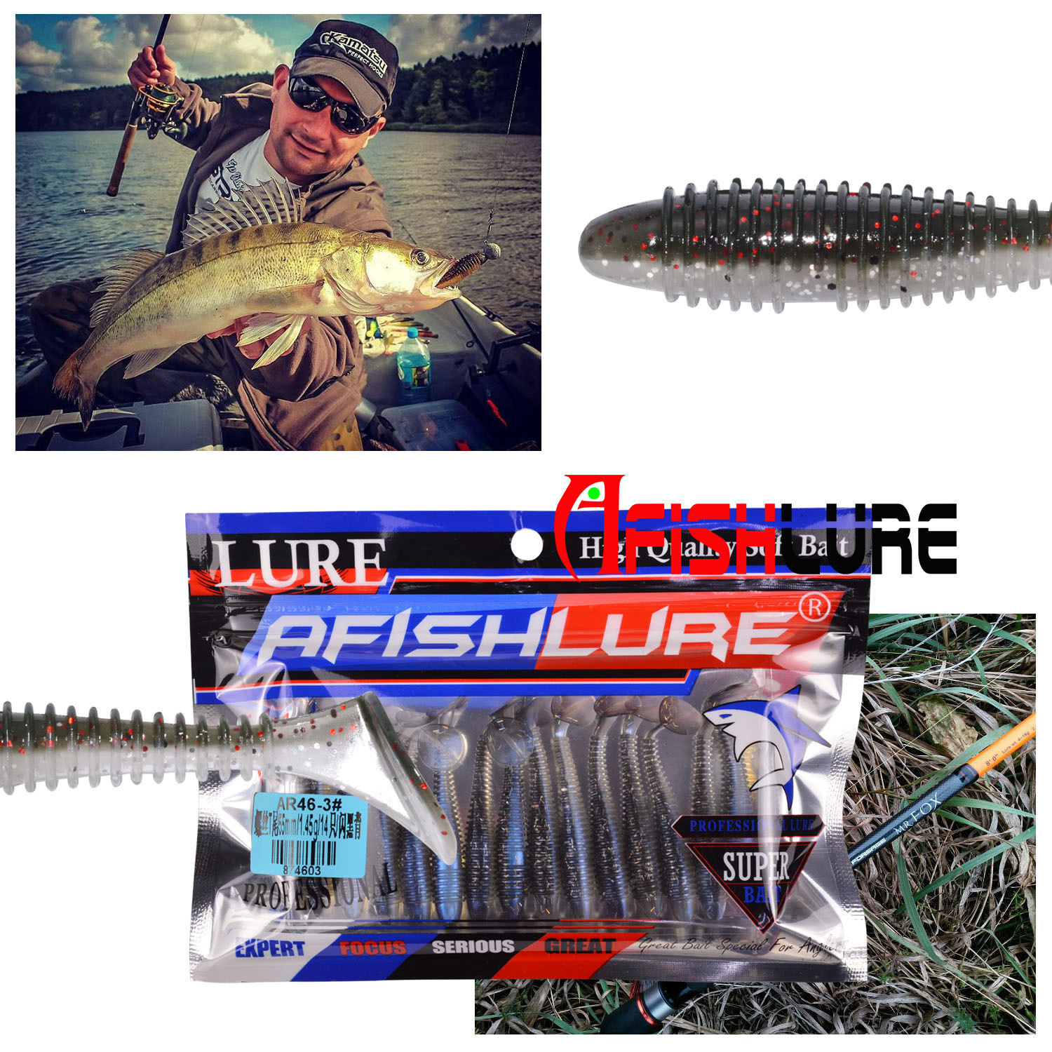 Soft Paddle Tail Fishing Lures Soft Plastic Baits Fresh Water Bass Swimbait Tackle Gear