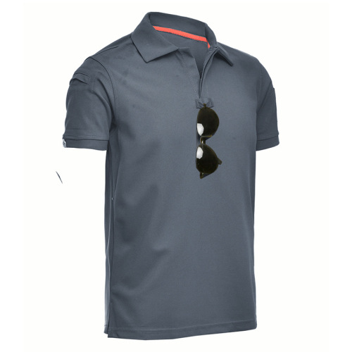 Factory Casual T-Shirt Short-Sleeve Outdoor T-Shirt Collar Loose Elastic Summer Training T-Shirt Short-Sleeve Men