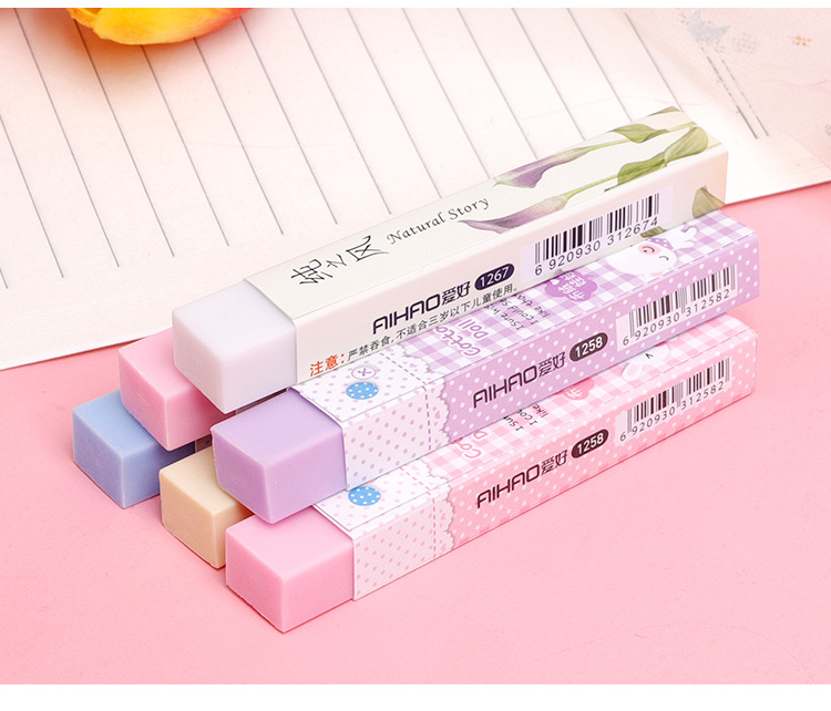Rubber Material Rubber Strip Wipe Clean Eraser Student School Supplies Random 1 Piece